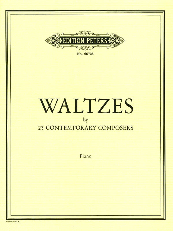 25 Waltzes by Contemporary American Composers