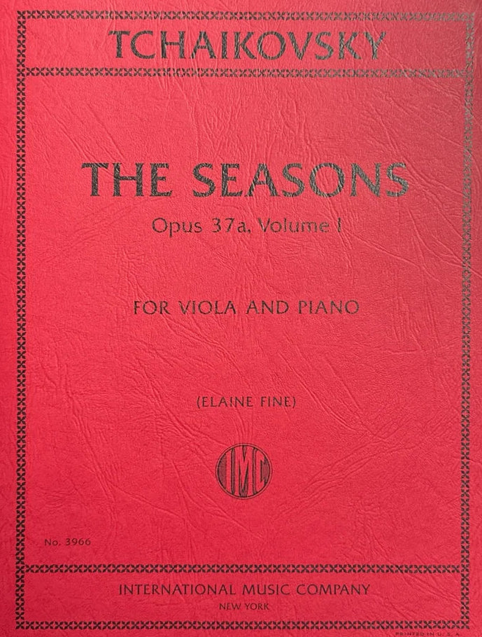 Tchaikovsky: The Seasons, Op.37a, Volume I