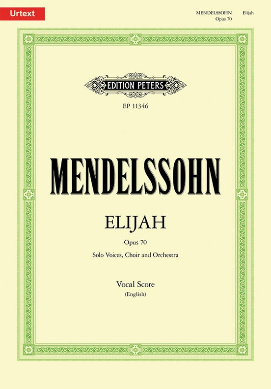 Mendelssohn: Elijah (Vocal Score)