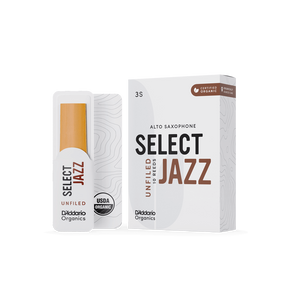 D'Addario Organic Select Jazz Alto Saxophone Reed, Unfiled