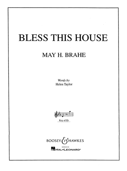 Brahe Bless This House - High Voice (Eb)