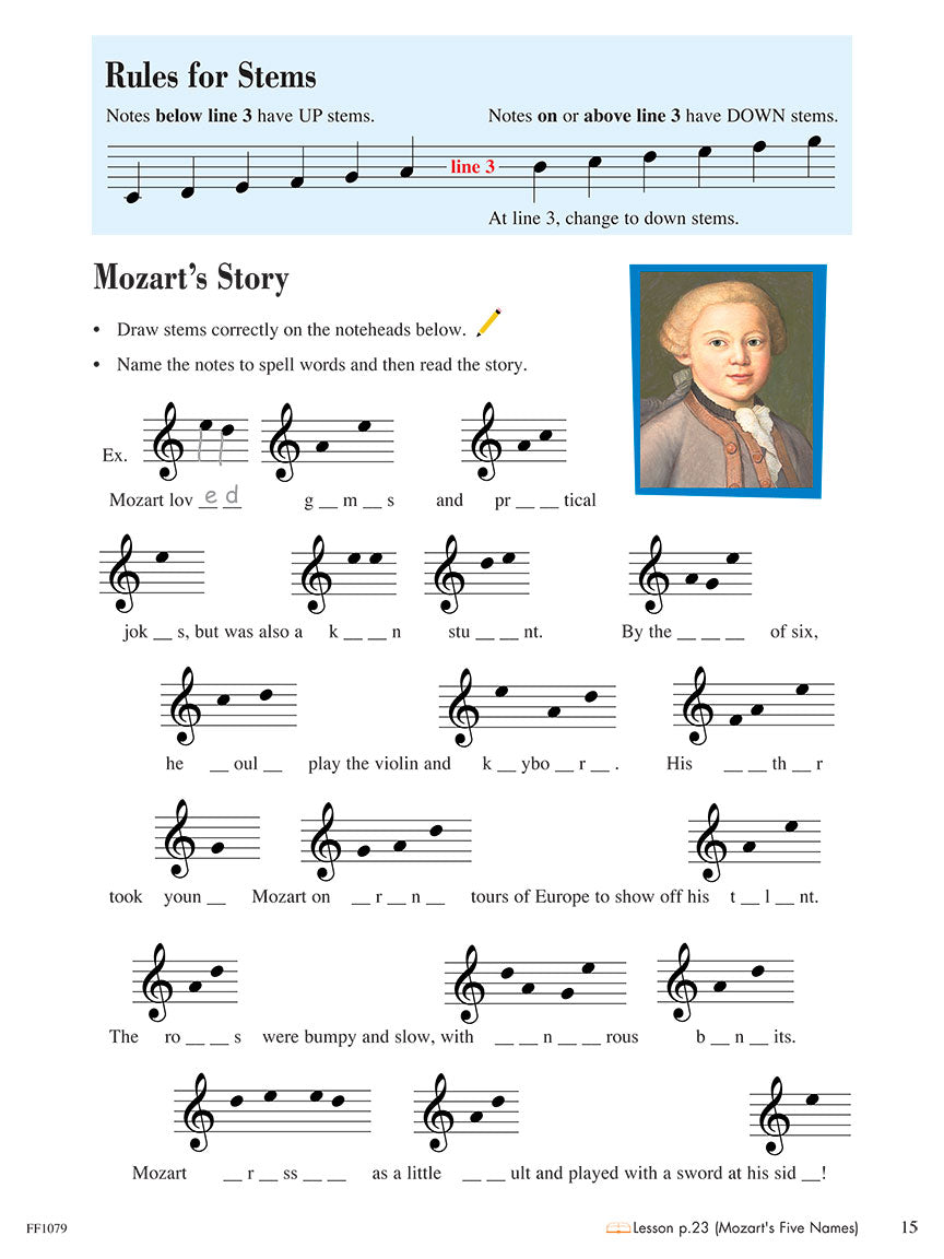 Faber Piano Adventures Theory Book 1