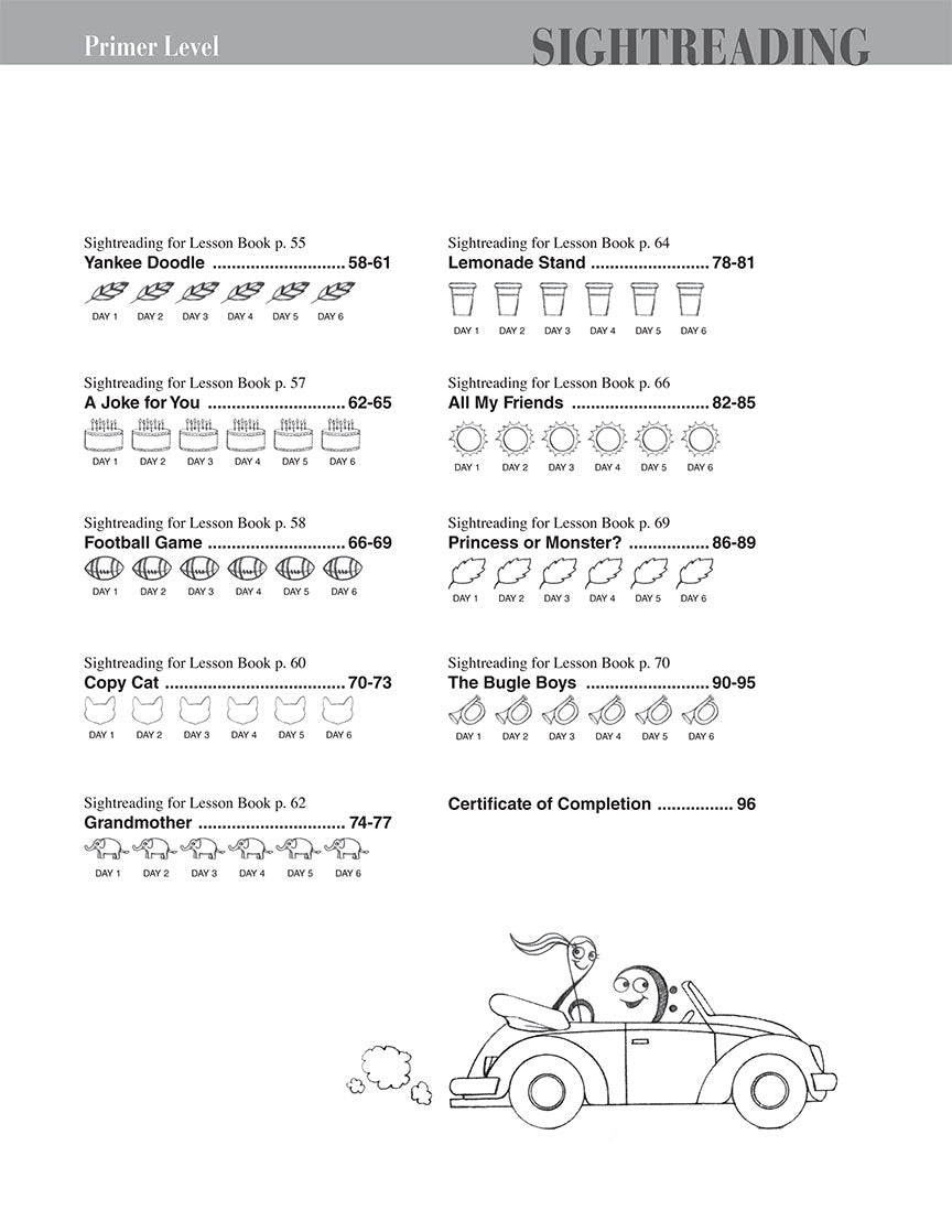Faber Piano Adventures Sightreading Book, Primer Level