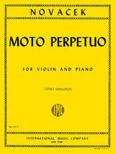 Novacek Moto Perpetuo in D minor for Violin