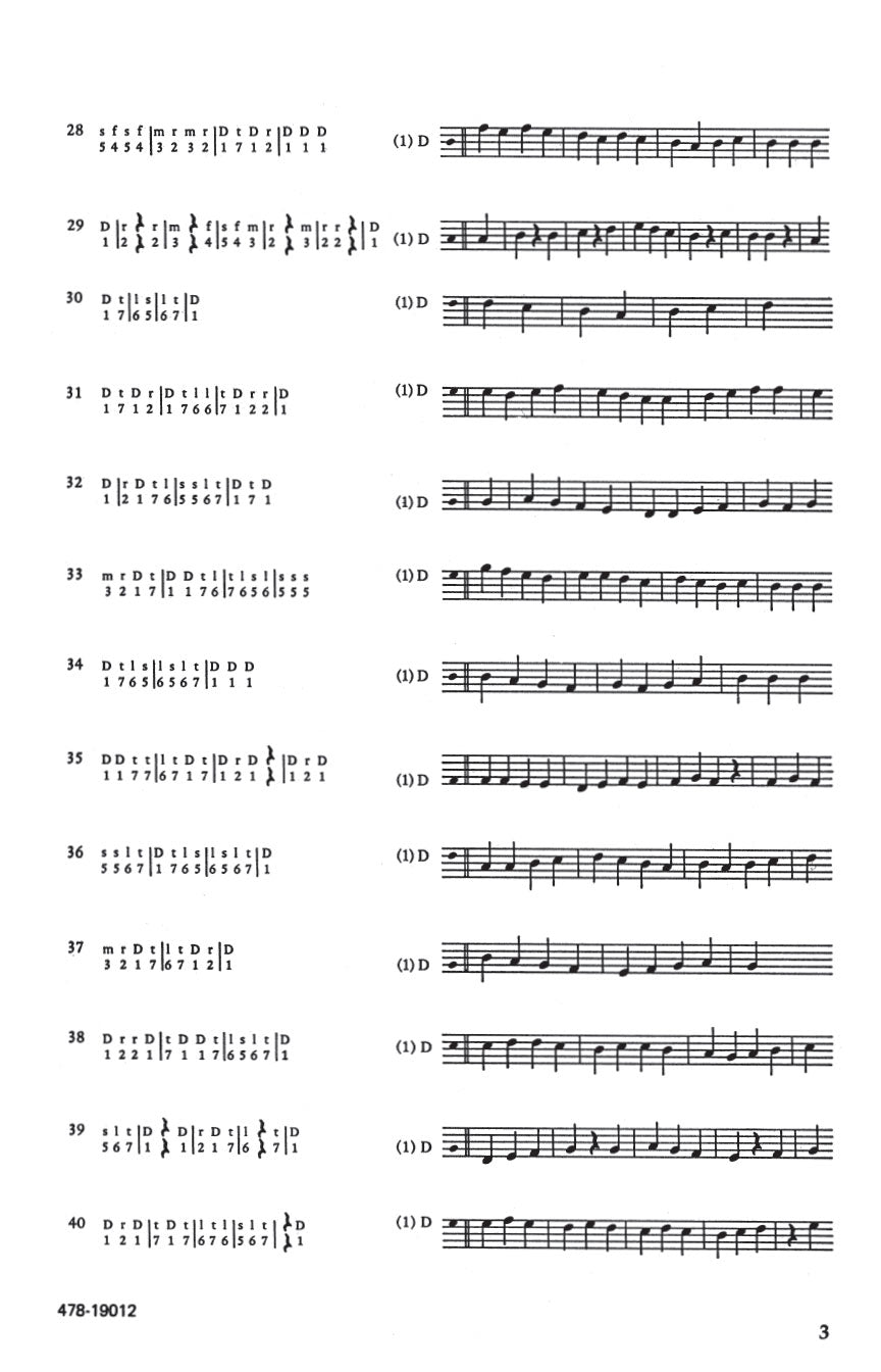 Jenson Sight Singing Course, The (Vol. I)