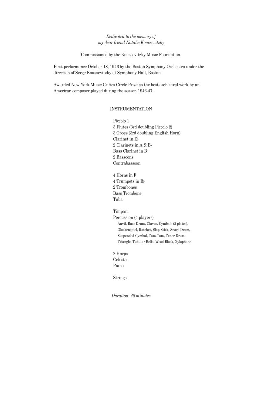 Copland: Symphony No. 3 (Study Score)