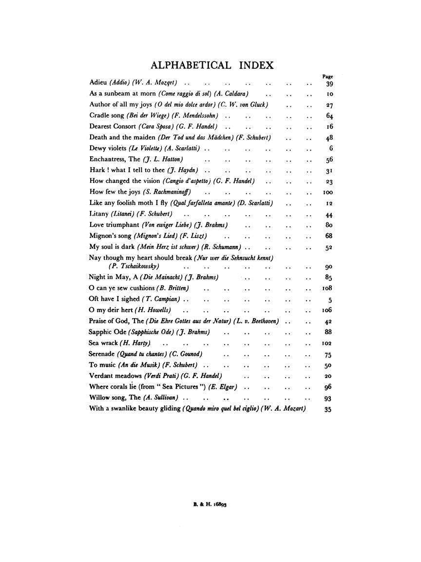 Contralto Songs (New Imperial Edition)