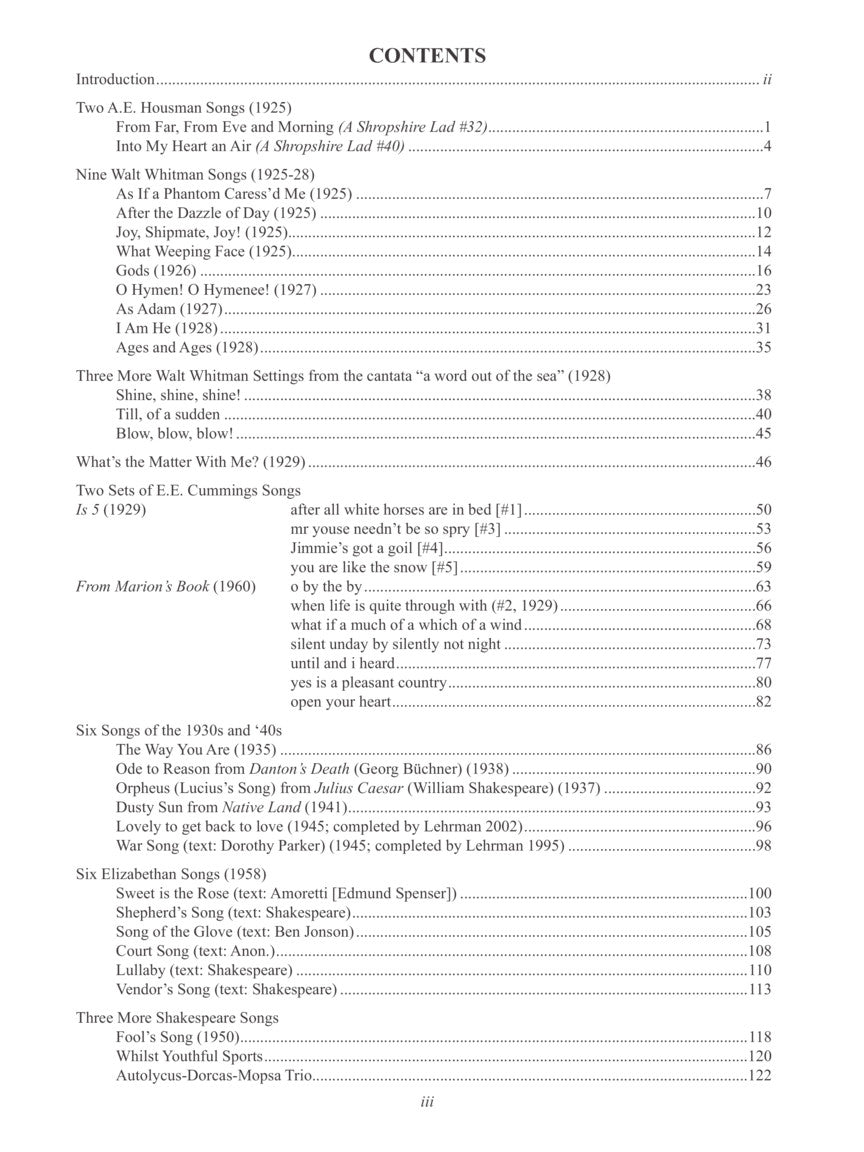 Blitzstein Songbook - Volume 3