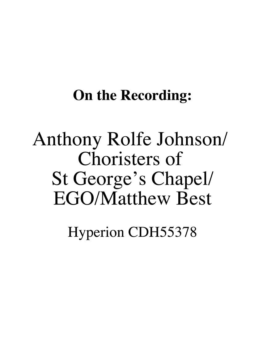 Britten Saint Nicolas, Op. 42 (A Cantata) - Vocal Score