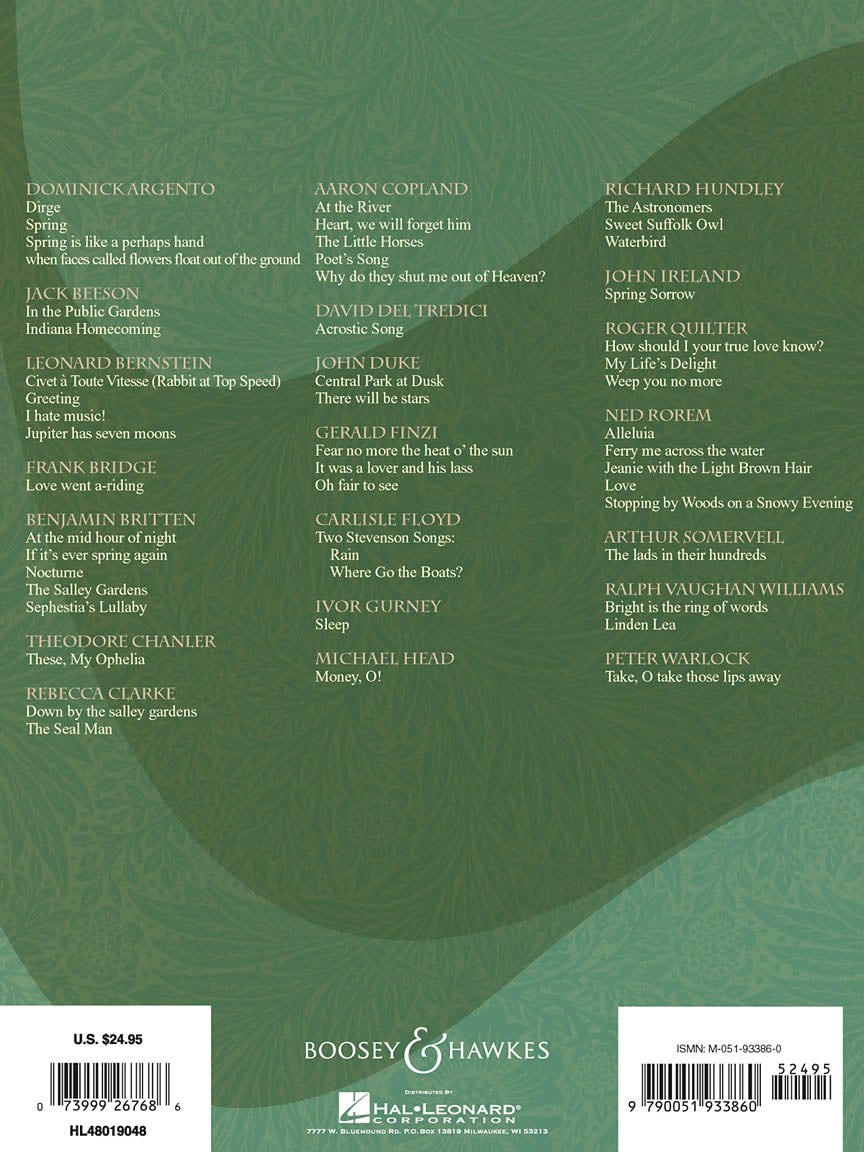 Art Song in English Low Voice