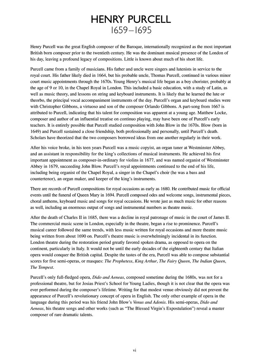 Britten Purcell Collection - 50 Songs  High Voice Realizations by Benjamin Britten