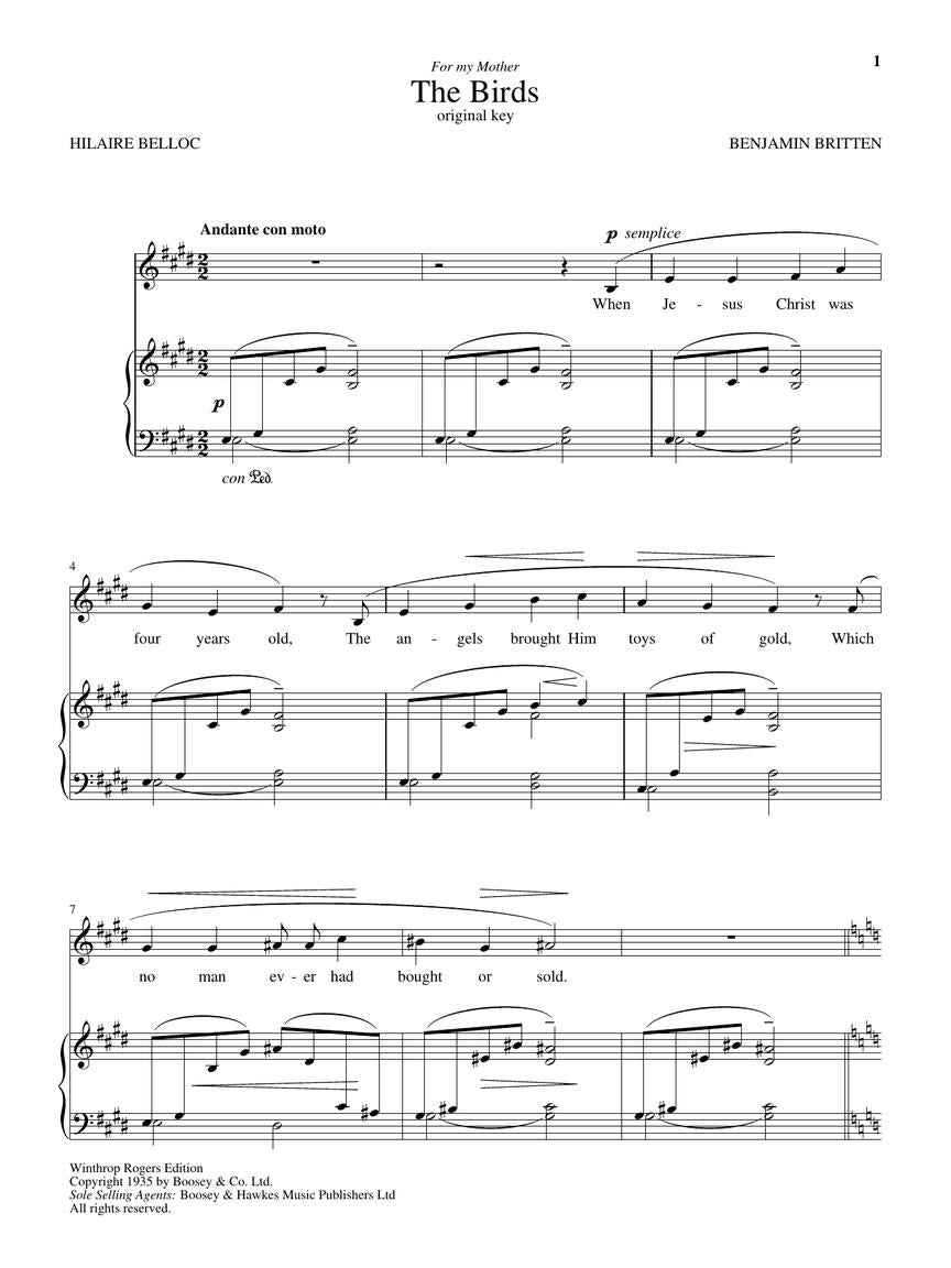 Britten, Benjamin - Collected Songs High