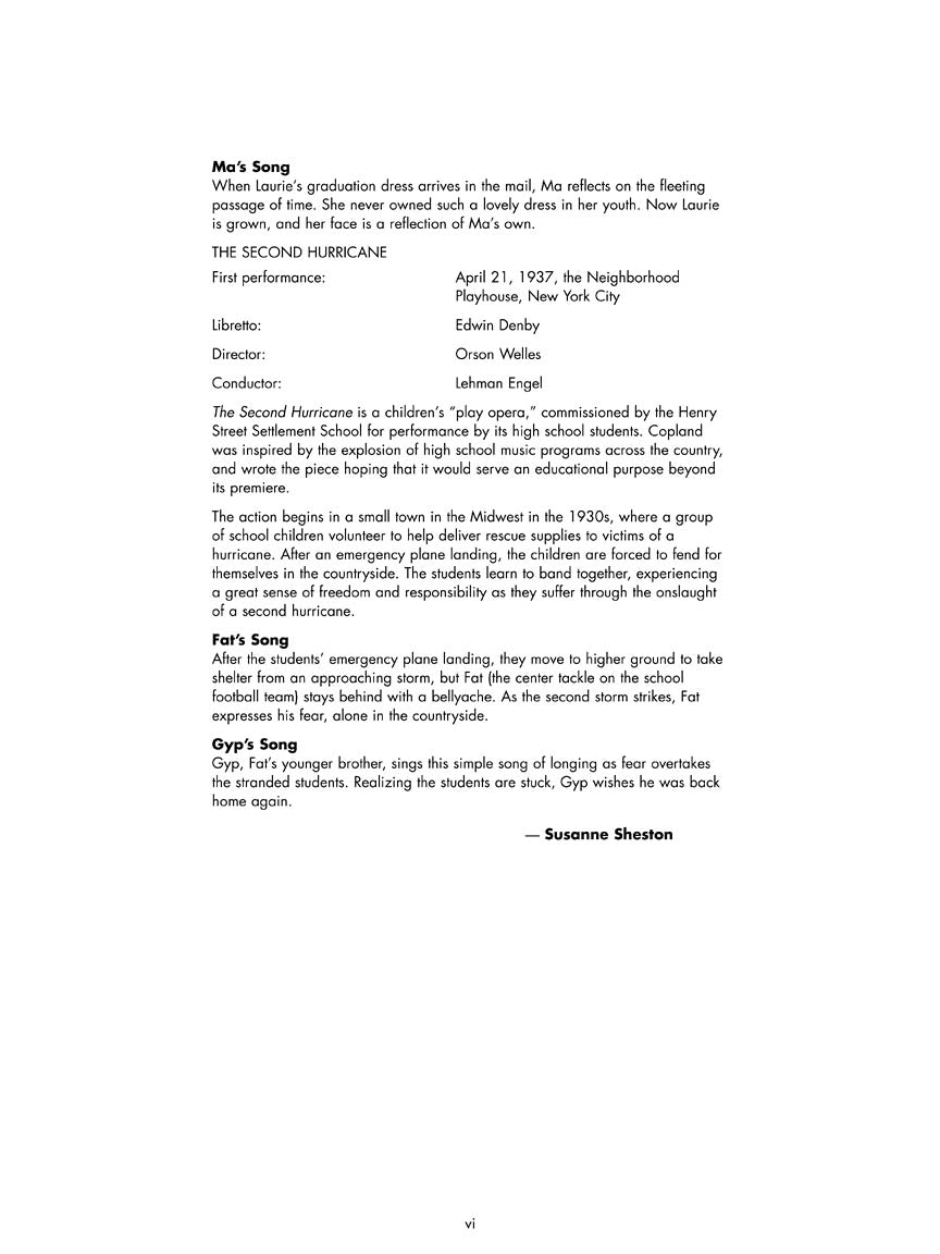 Copland: Art Songs and Arias - Medium/Low Voice