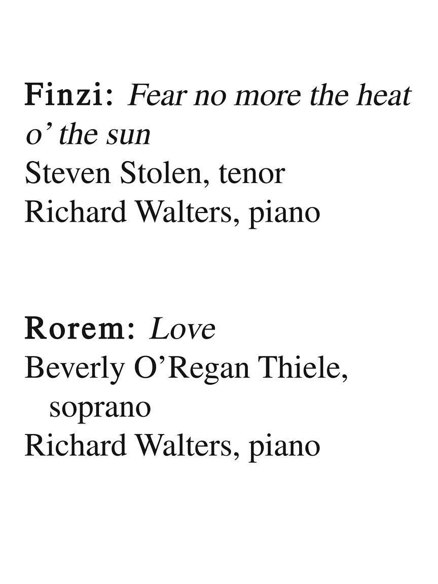 Fifteen Recital Songs in English Low Voice