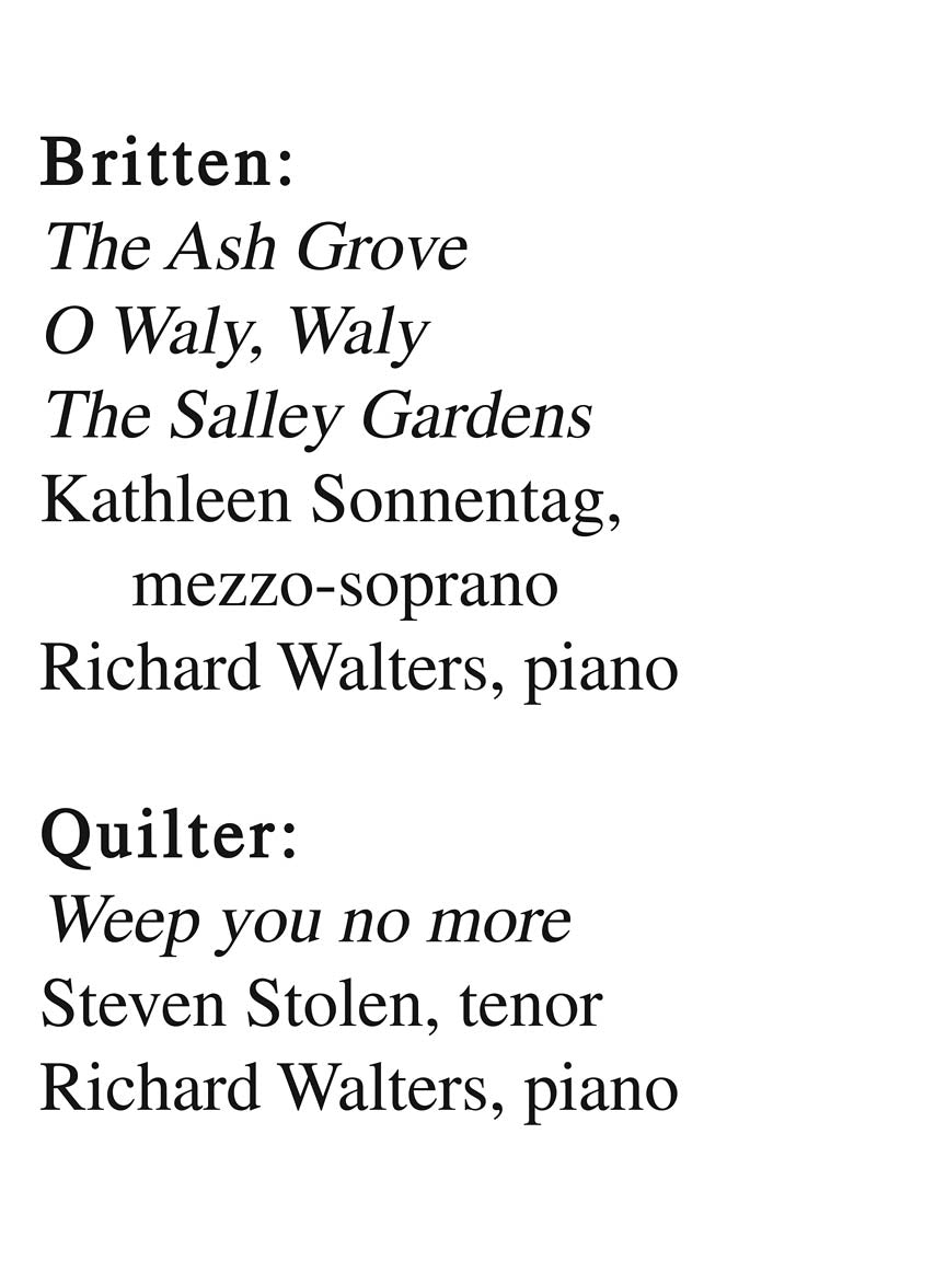 Fifteen Recital Songs in English Low Voice