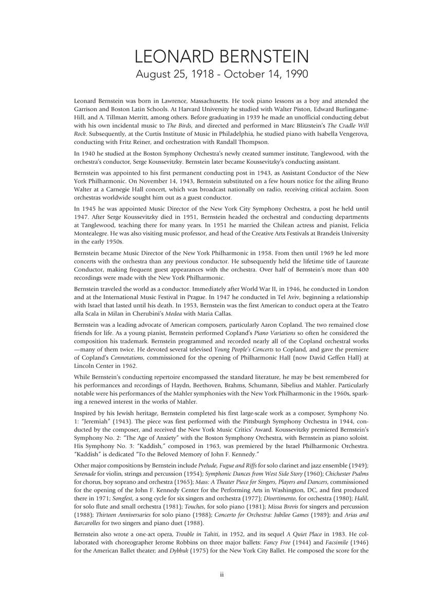 Bernstein - Sonata for Clarinet and Piano with Online Audio