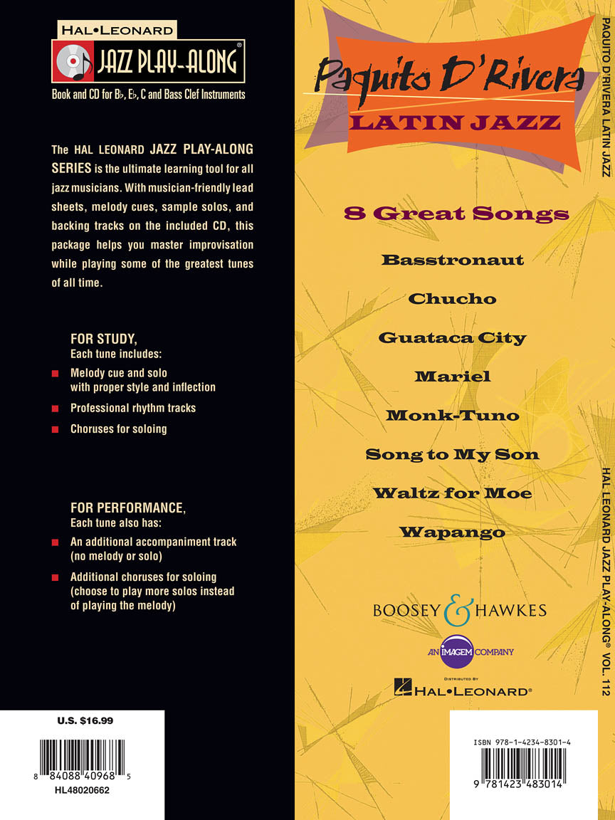 D'Rivera, Paquito - Jazz Play-Along Volume 112