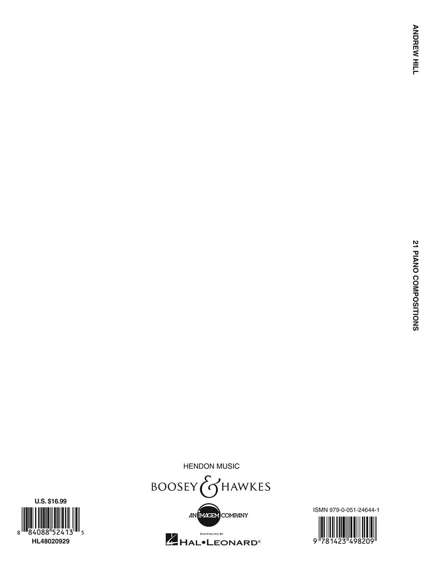 Hill, Andrew Hill - 21 Piano Compositions