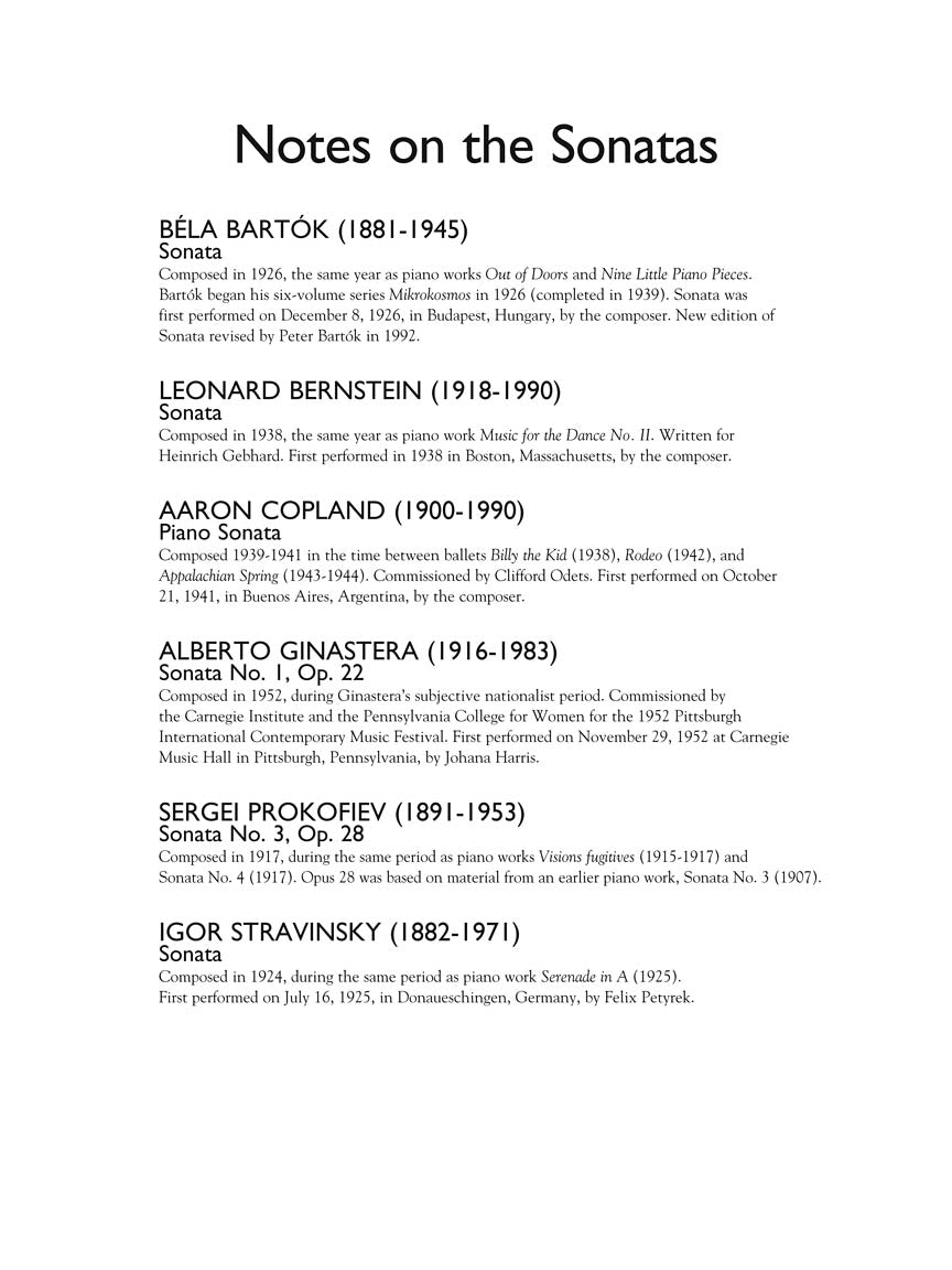 Boosey & Hawkes Piano Sonata Collection, The