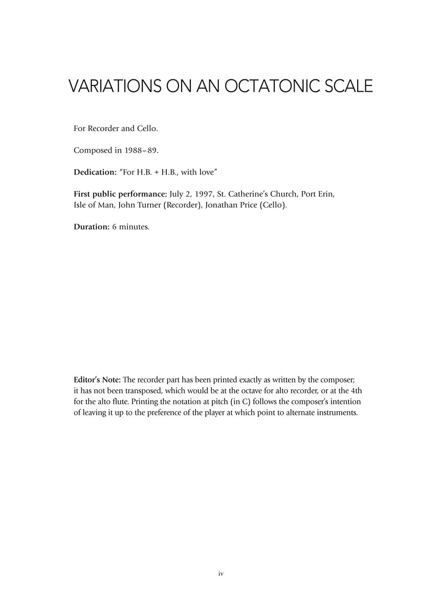 Bernstein - Variations on an Octatonic Scale