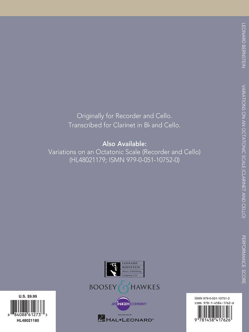 Bernstein - Variations on an Octatonic Scale
