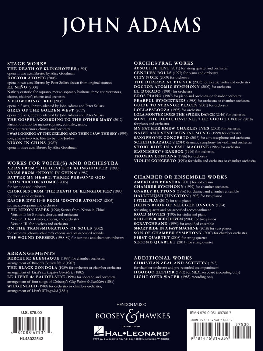 Adams: Doctor Atomic (Vocal Score)