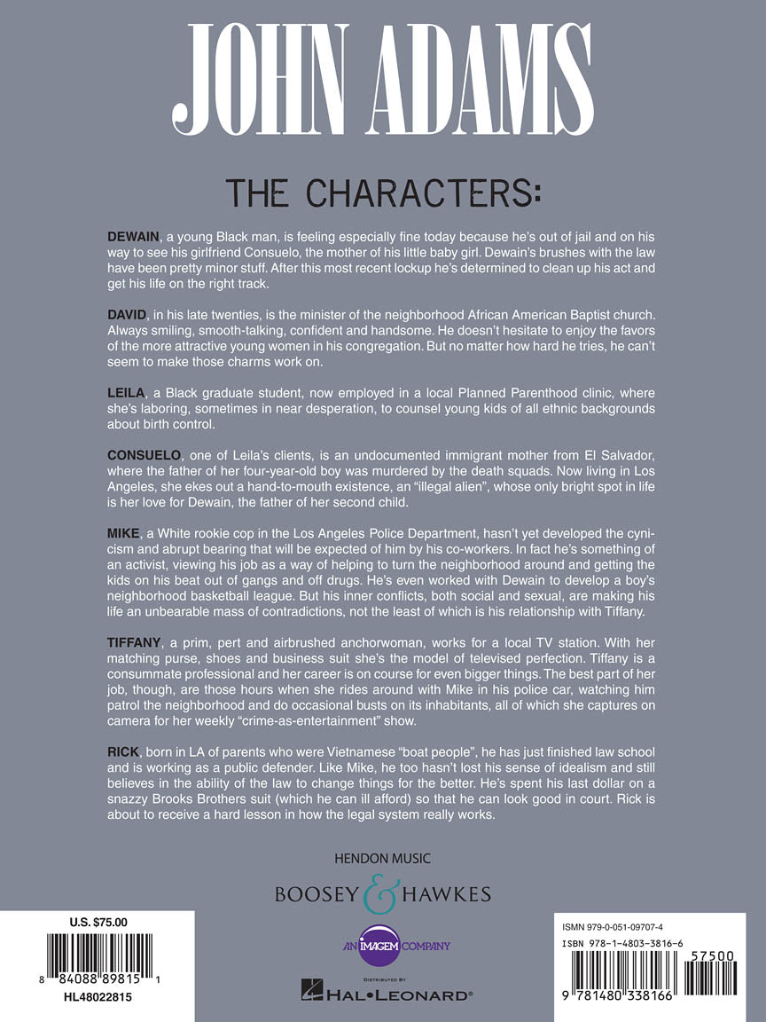 Adams: I Was Looking at the Ceiling and Then I Saw the Sky (Vocal Score)