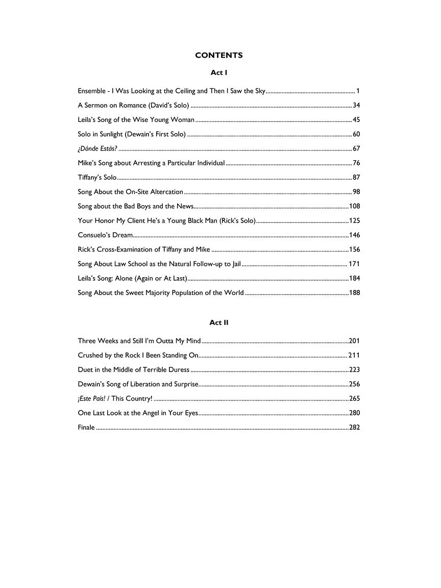 Adams: I Was Looking at the Ceiling and Then I Saw the Sky (Vocal Score)