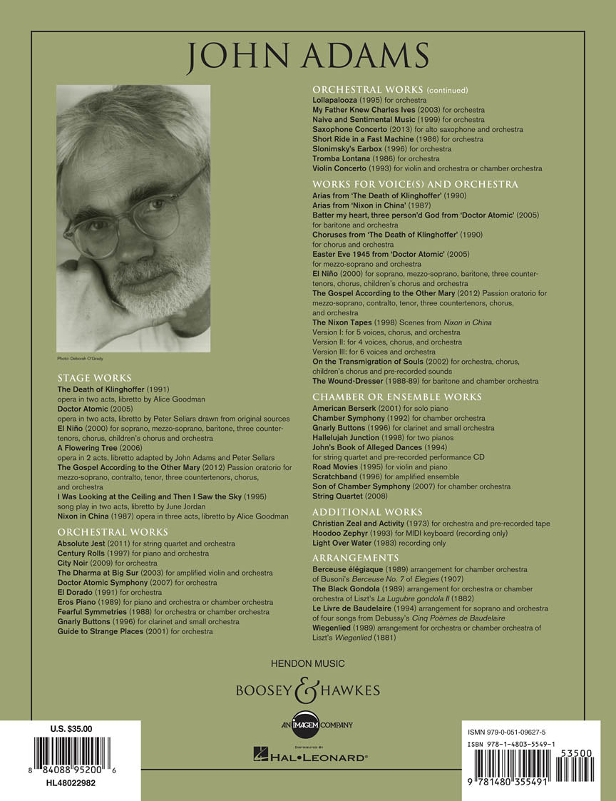 Adams: My Father Knew Charles Ives (Full Score)