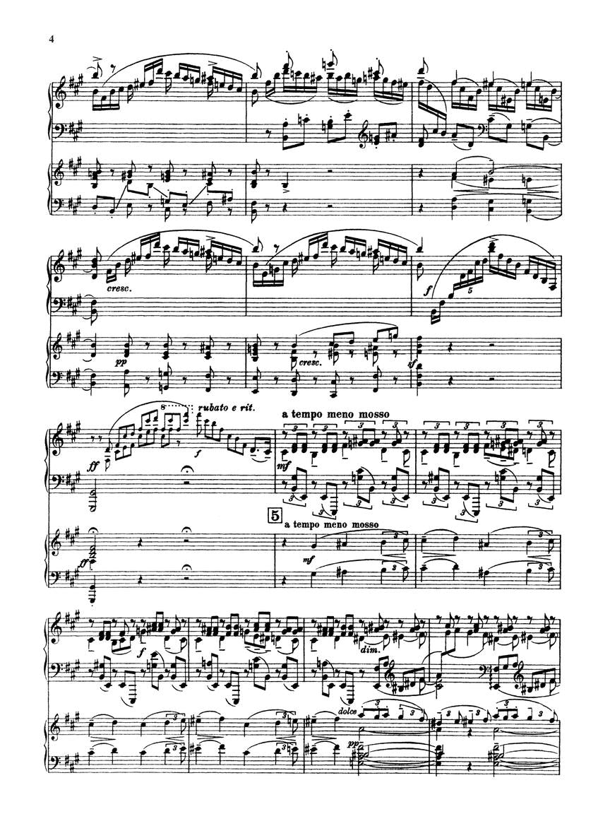 Rachmaninoff Complete Piano Concertos 1-4 2 Pianos, 4 Hands