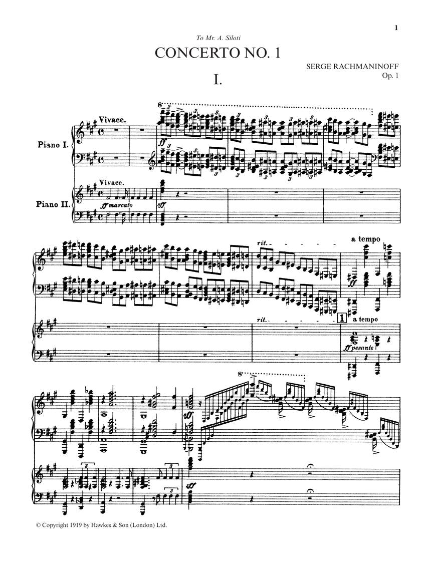 Rachmaninoff Complete Piano Concertos 1-4 2 Pianos, 4 Hands