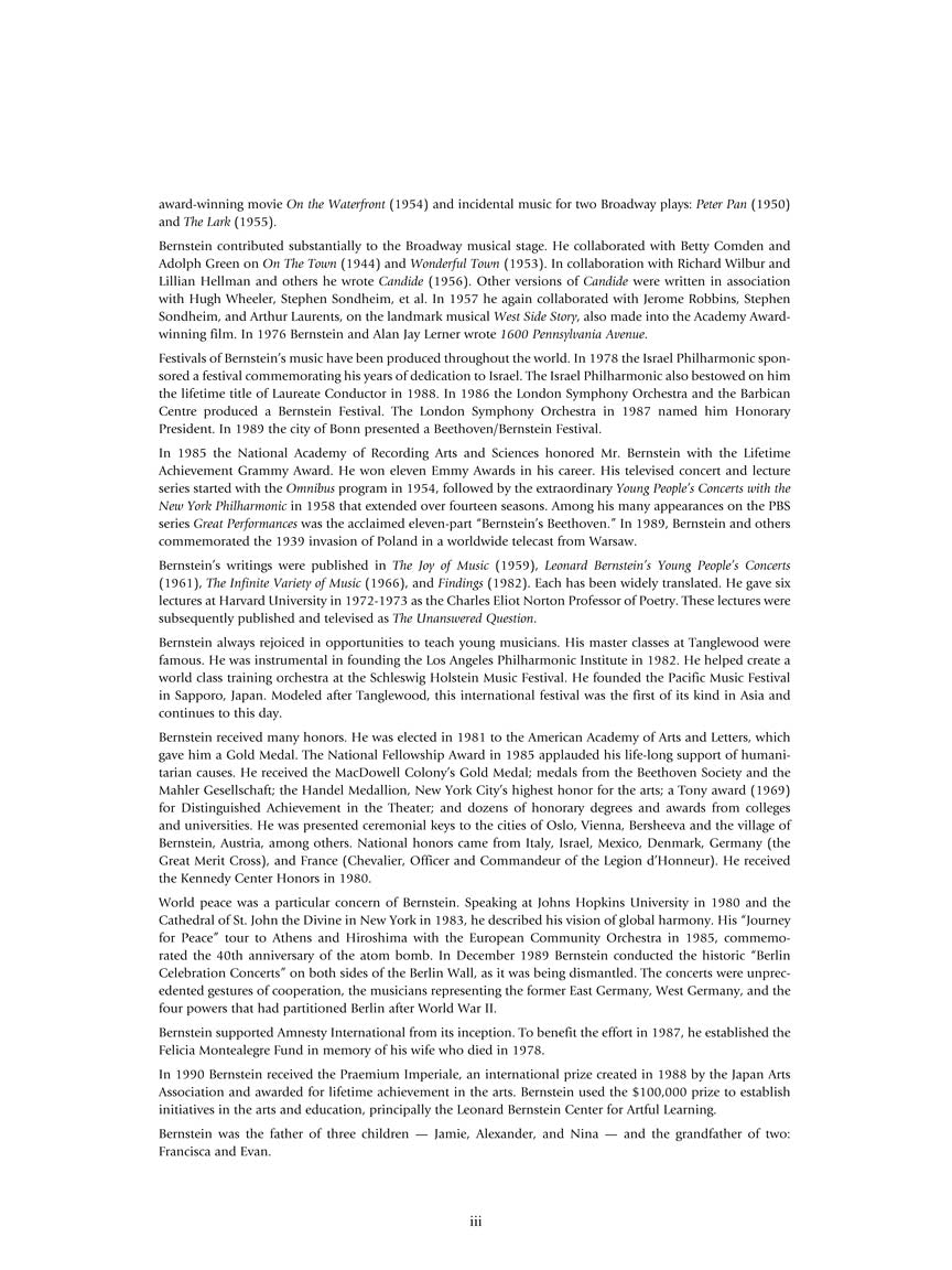 Bernstein Complete Anniversaries for Piano