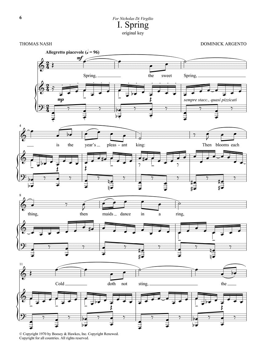 Six Elizabethan Songs - New Edition