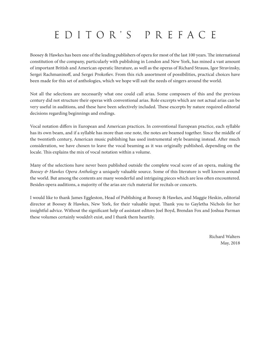 Boosey & Hawkes Opera Anthology - Mezzo-Soprano