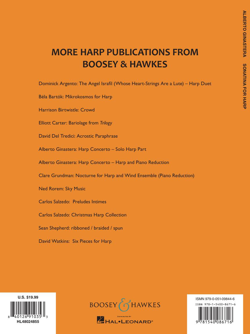 Ginastera: Sonatina for Harp