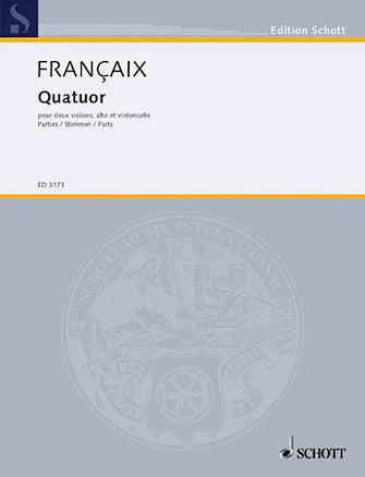 Francaix String Quartet (1934) Set of Parts