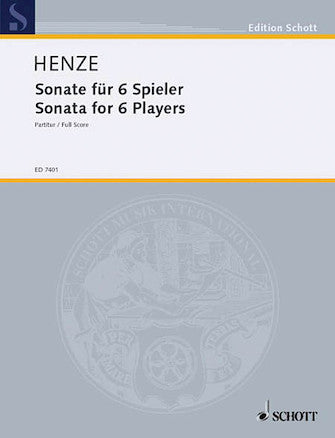 Henze Sonata 6 Players Score