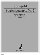 Korngold String Quartet No. 3 in D Major