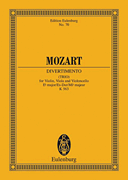 Mozart: String Trio, K. 563 in E-Flat Major Study Score