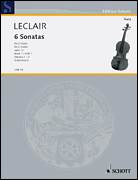 Leclair 6 Sonatas, Op. 12, Volume 1:1-3
