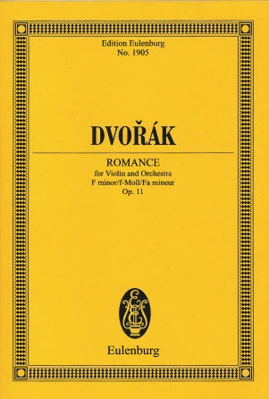 Dvorak:  Romance, Op. 11 for Violin and Orchestra