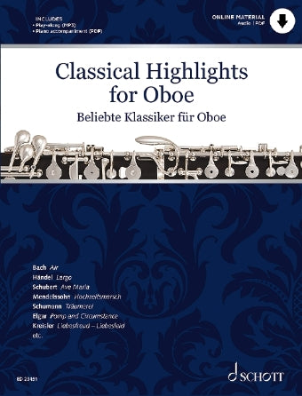 Classical Highlights Arranged for Oboe and Piano (via PDF download)