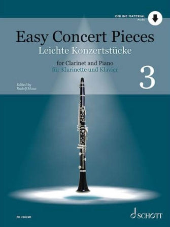 Easy Concert Pieces – Volume 3 for Clarinet and Piano