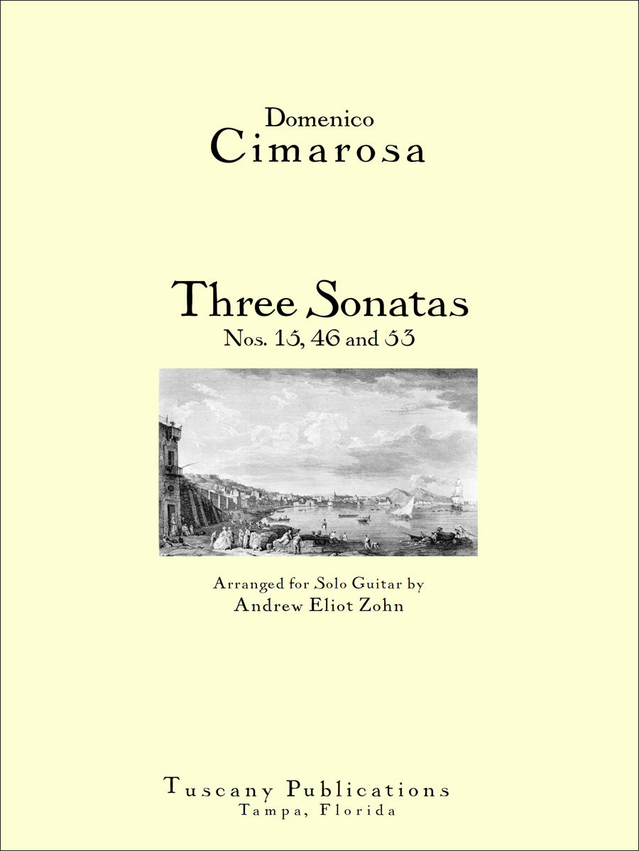 Cimarosa: 3 Sonatas for guitar, Tuscany Publications 494-02368