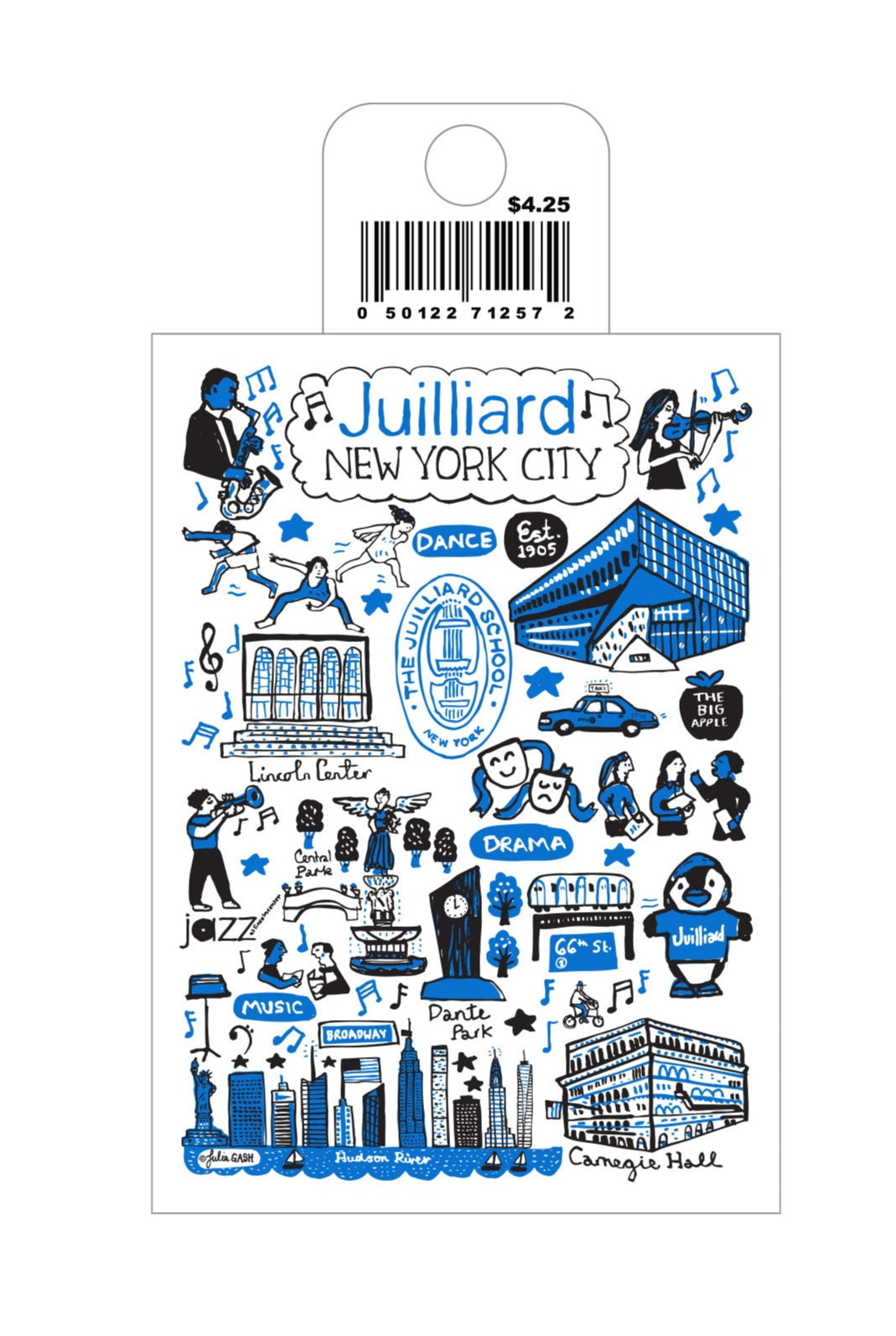 Decal: Julia Gash Juilliard Art Vinyl Sticker