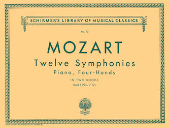 Mozart 12 Symphonies – Book 2: Nos. 7–12, One Piano Four Hands
