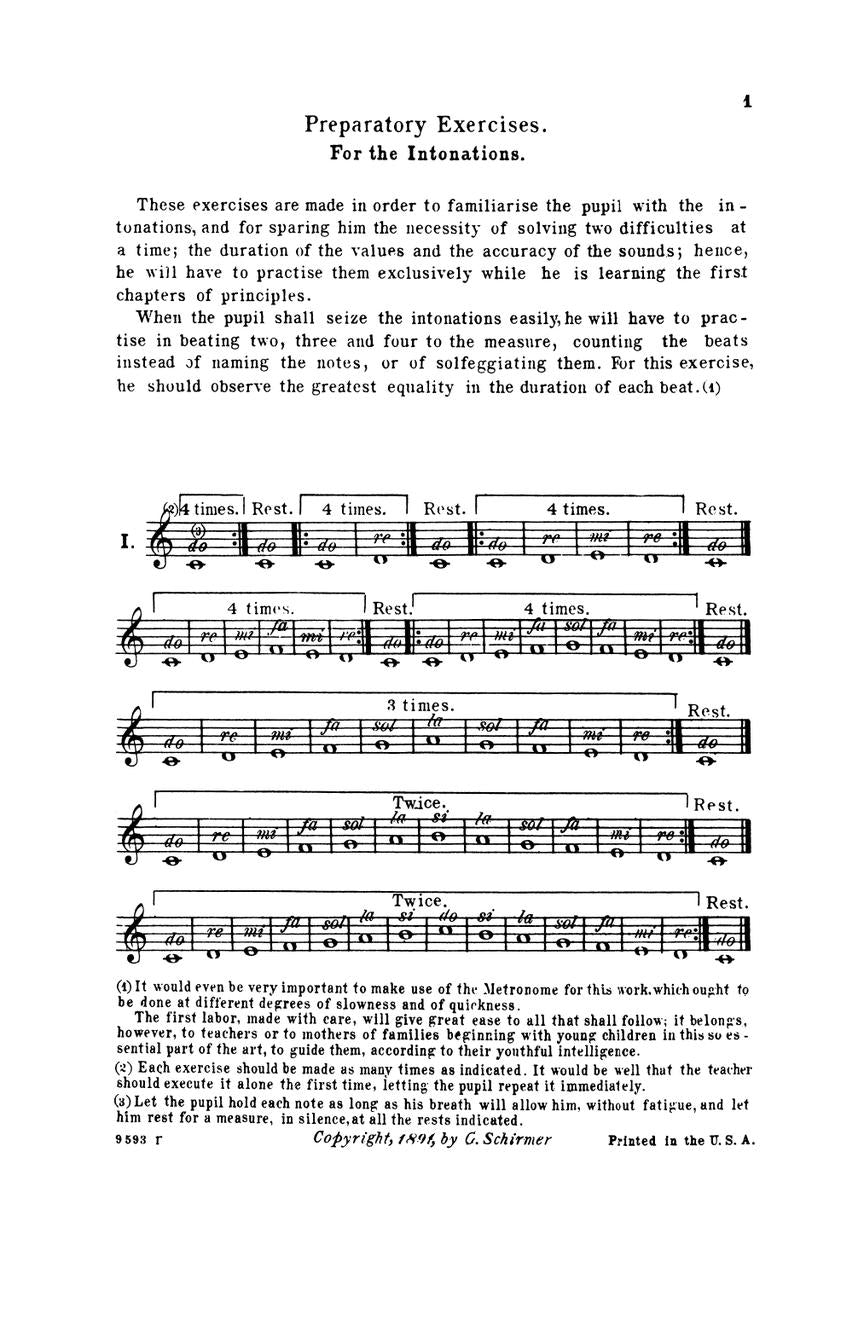 Dannhauser Solfége des Solféges - Book I