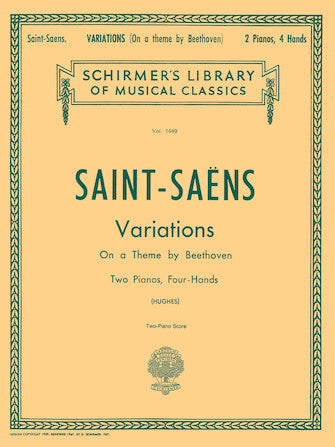Saint-Saëns: Variations on a Theme by Beethoven, Op. 35 (Piano Duet)