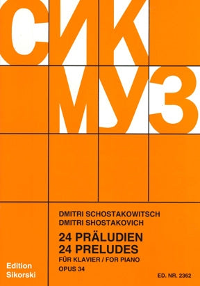 Shostakovich 24 Preludes, Op. 34