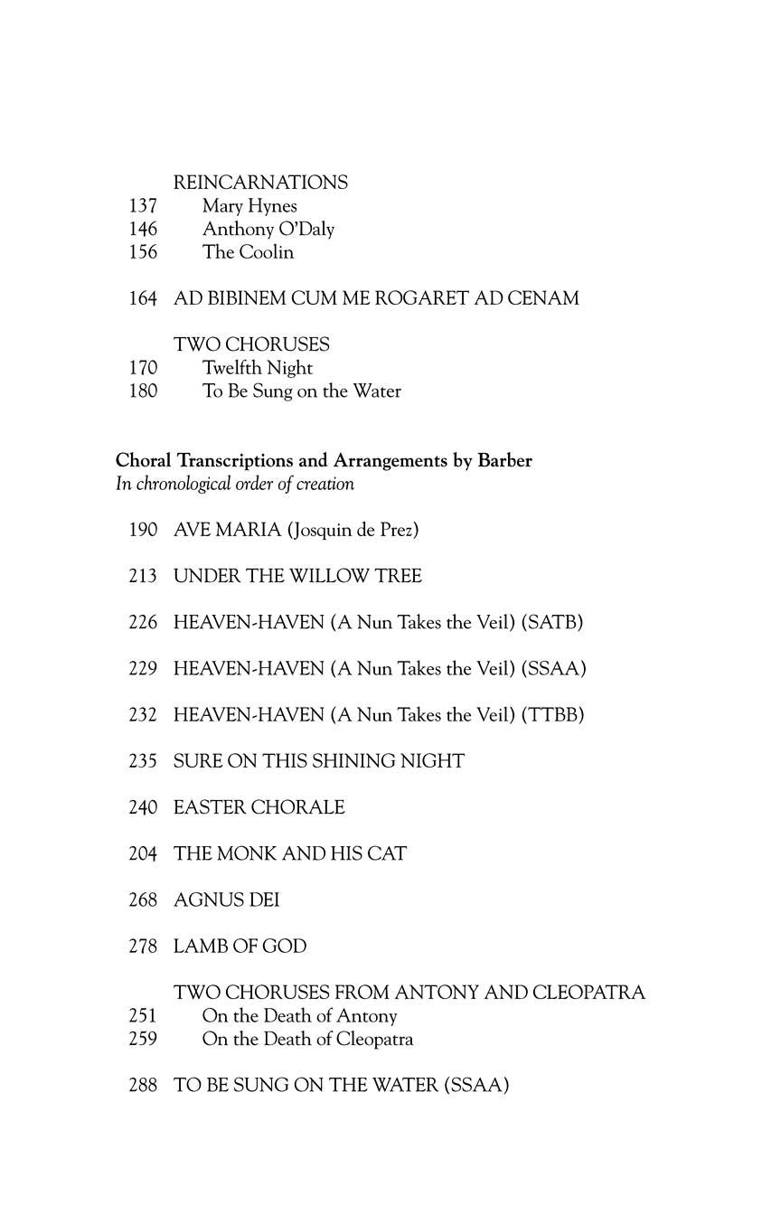 Barber: Complete Choral Music (Revised Edition)